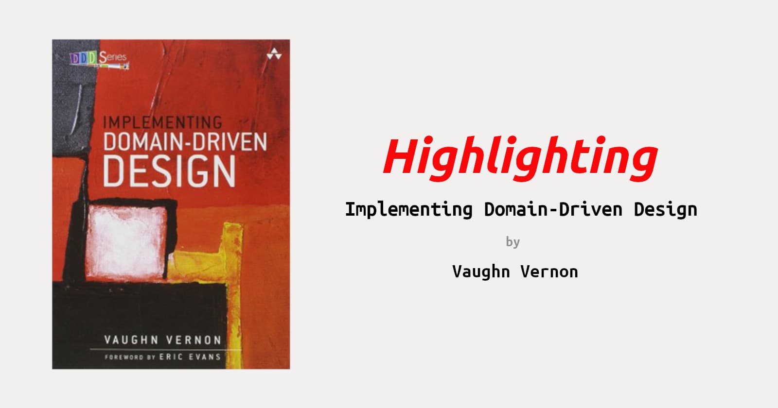 The one with highlights of the red book of DDD